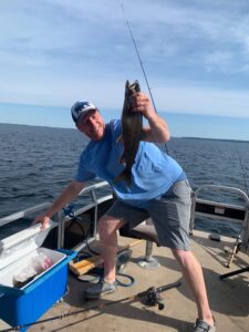 Photo of private fishing tour guide in Southern Maine, Charles McGee of Bucks Bass and Beyond.