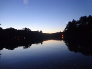 Sunset on the lake